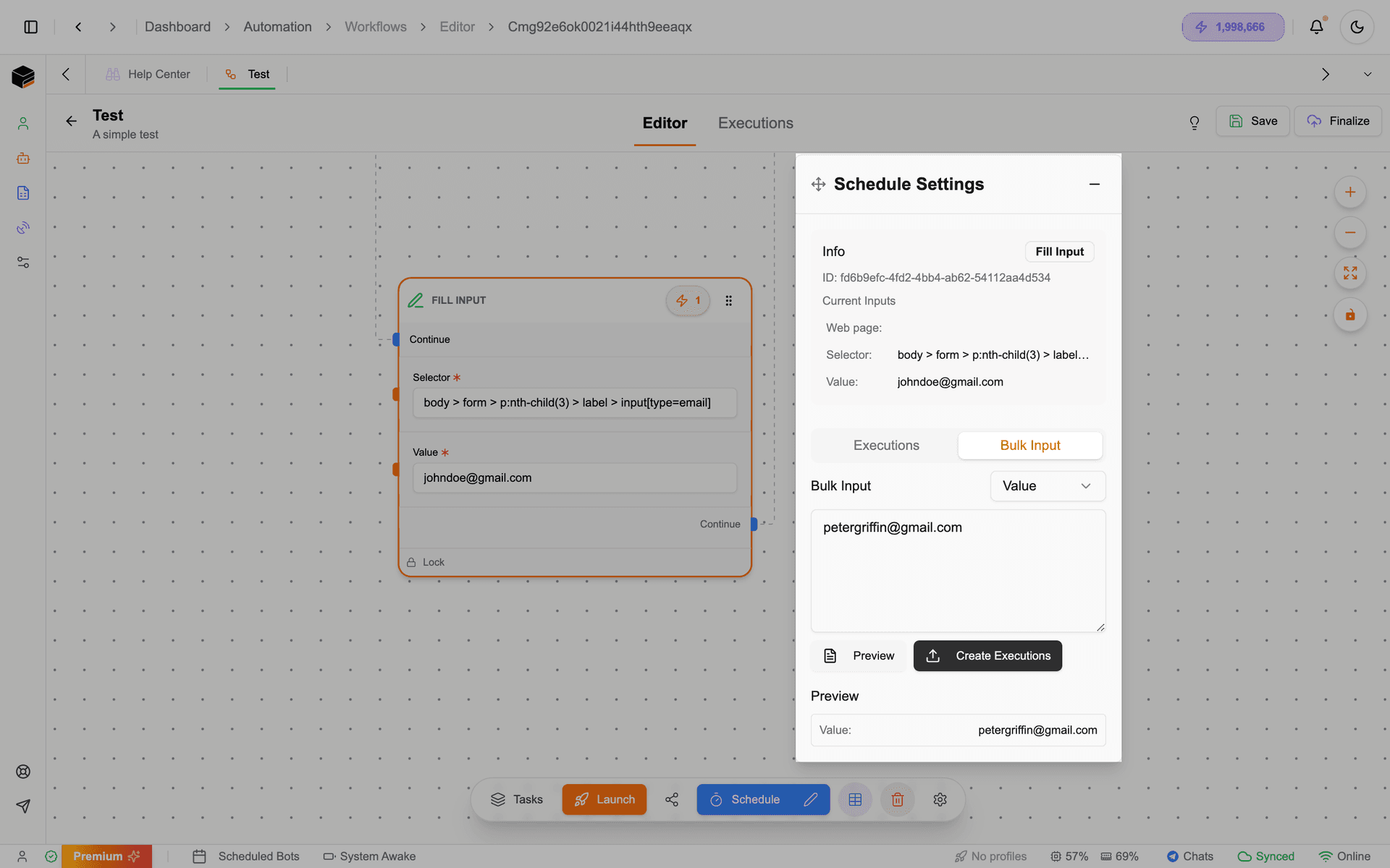 Dynamic Input Interface