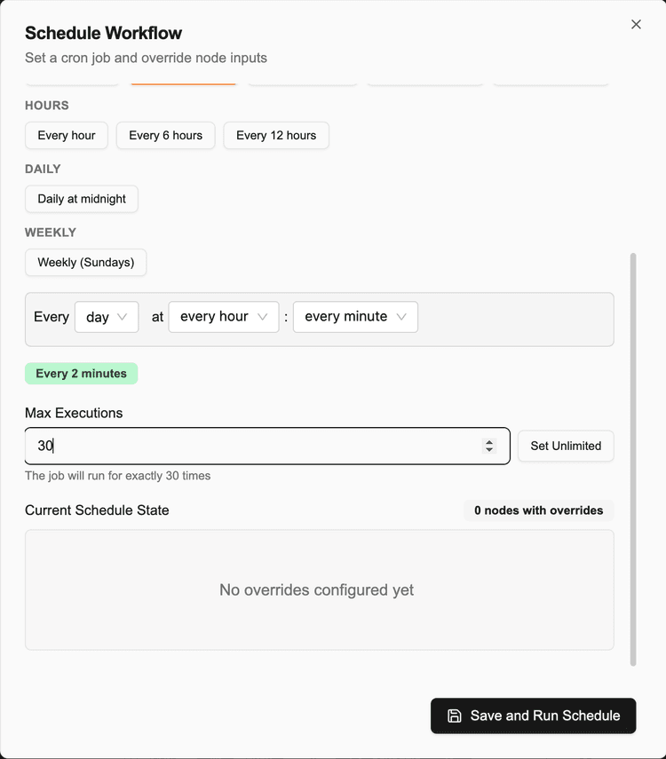 Setting Execution Limits