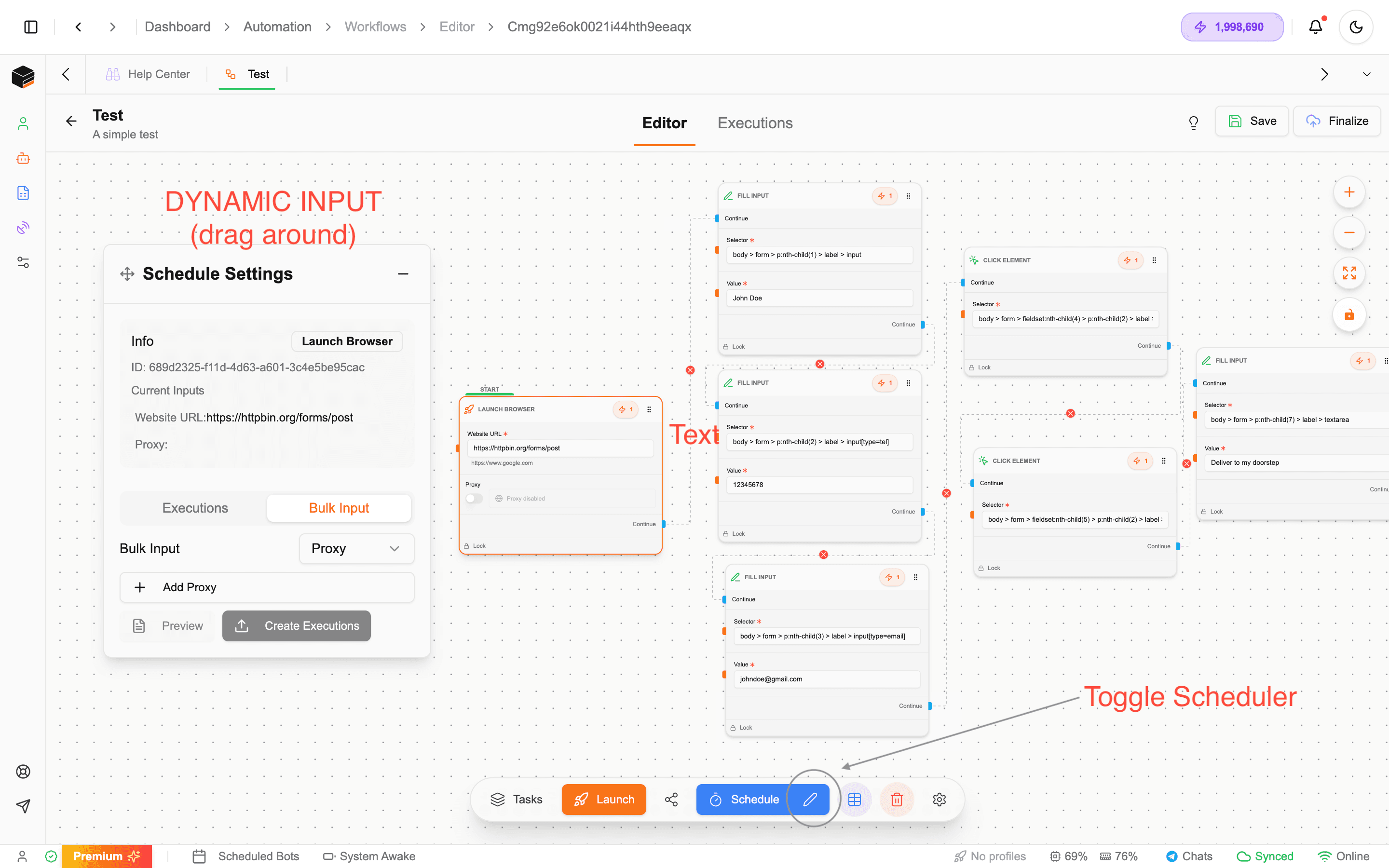 Xenbox Bot Scheduler Interface