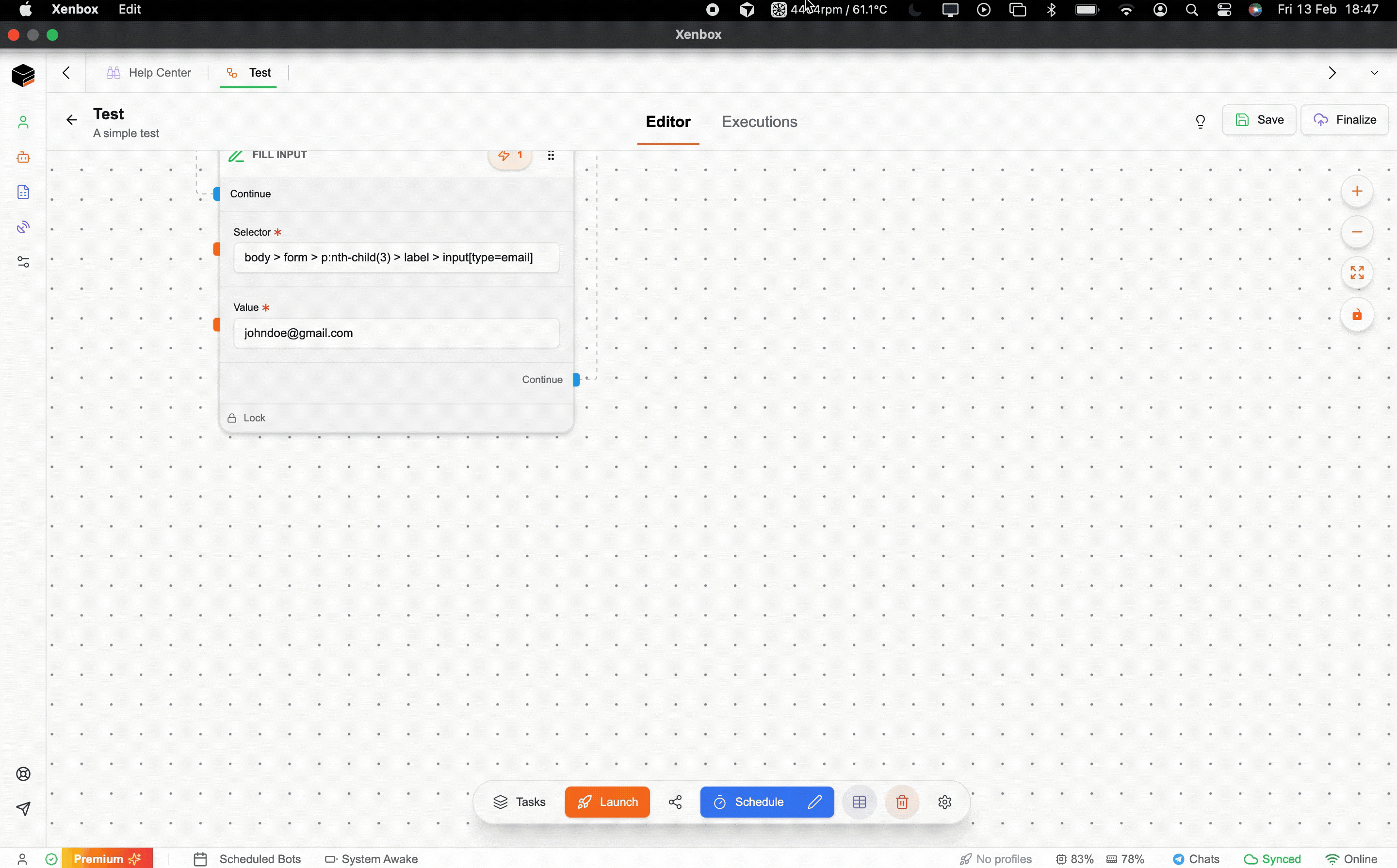 Spreadsheet Interface for Dynamic Inputs