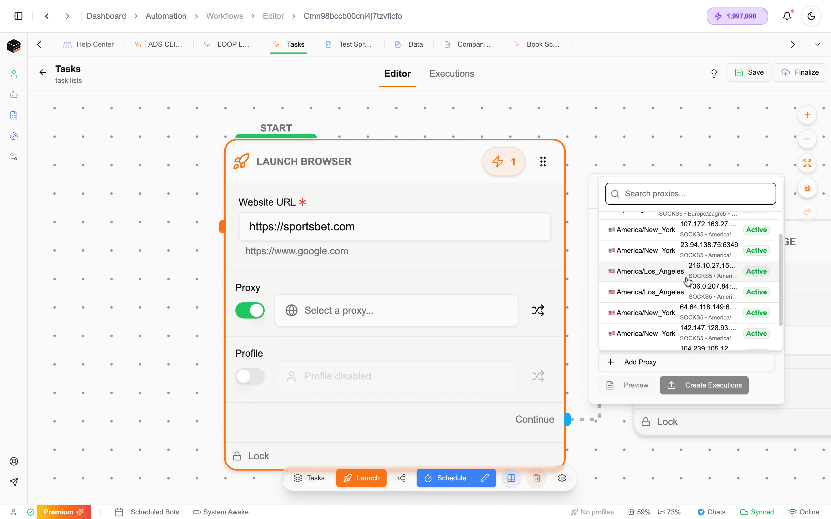 Proxy Selection in Automation