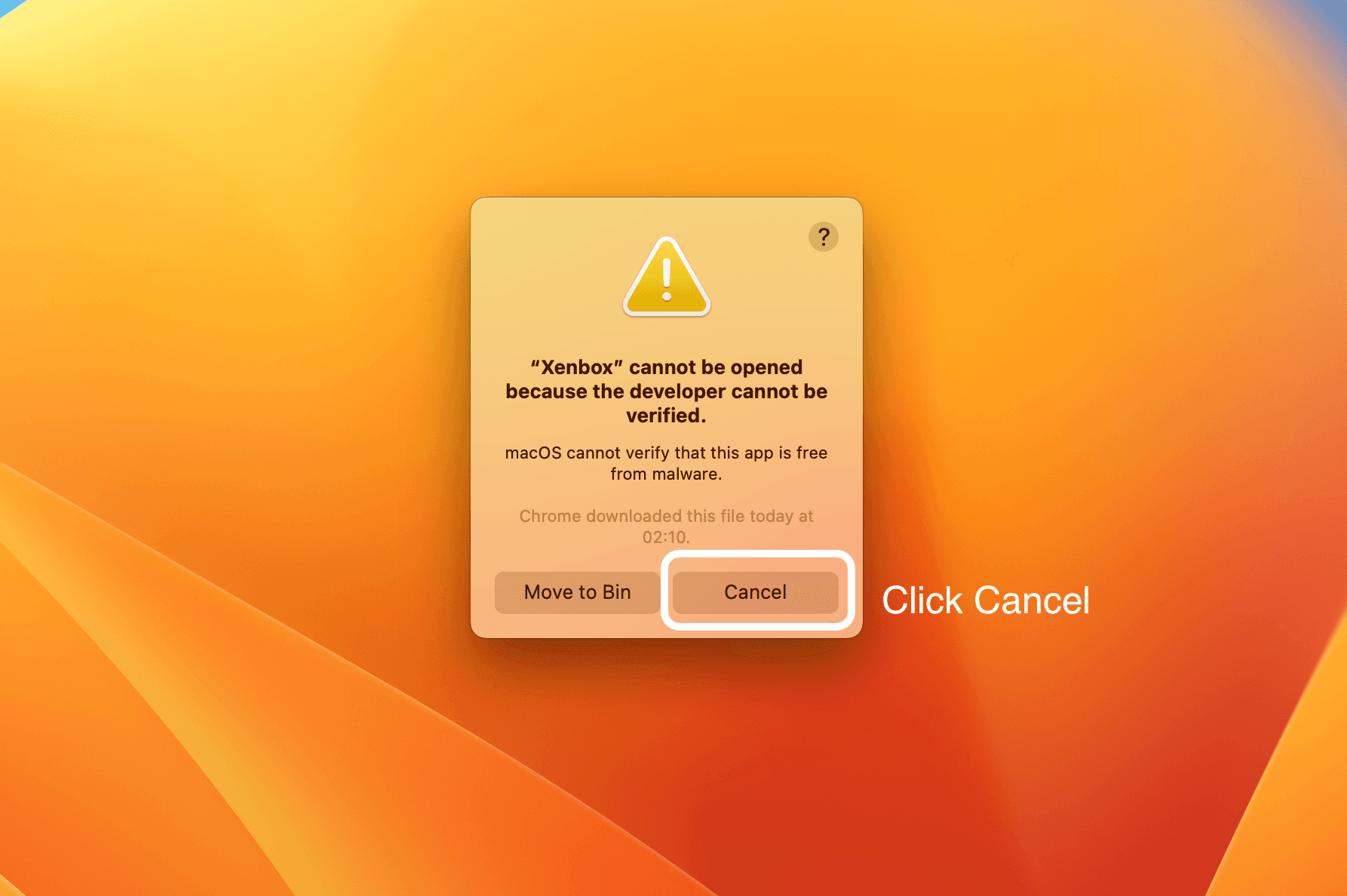 macOS warning saying the app is damaged or from an unidentified developer