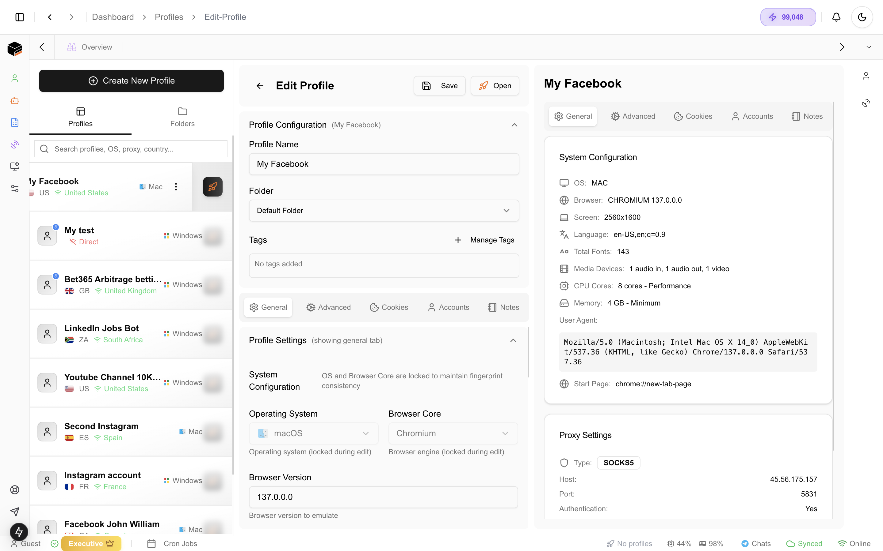Landing page preview